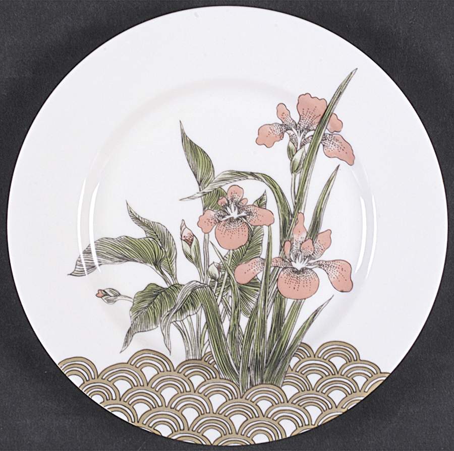 Water Iris Salad Plate by Fitz & Floyd-1