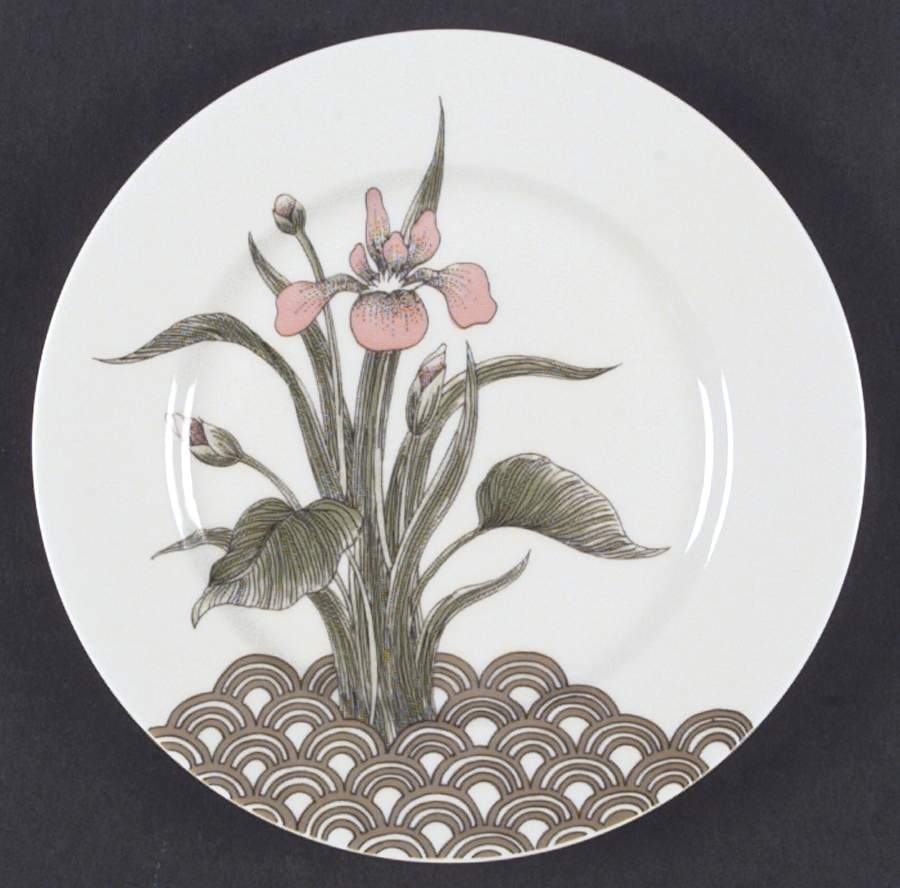 Water Iris Salad Plate by Fitz & Floyd-1