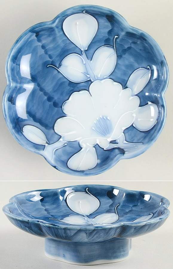 Camellia Folkart Round Compote (Height X Width) by Fitz & Floyd-1