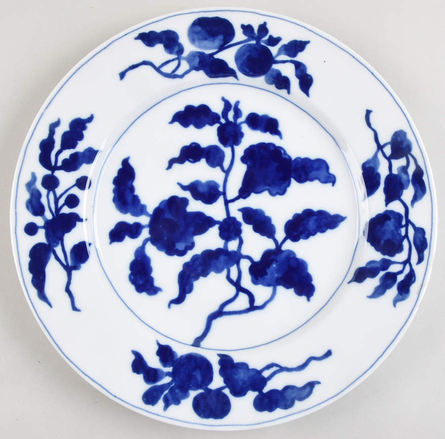 Floral Indigo Service Plate (Charger) by Fitz & Floyd-1