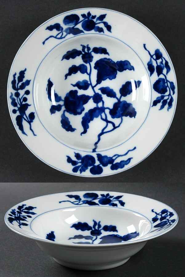 Floral Indigo Rim Cereal Bowl by Fitz & Floyd-1