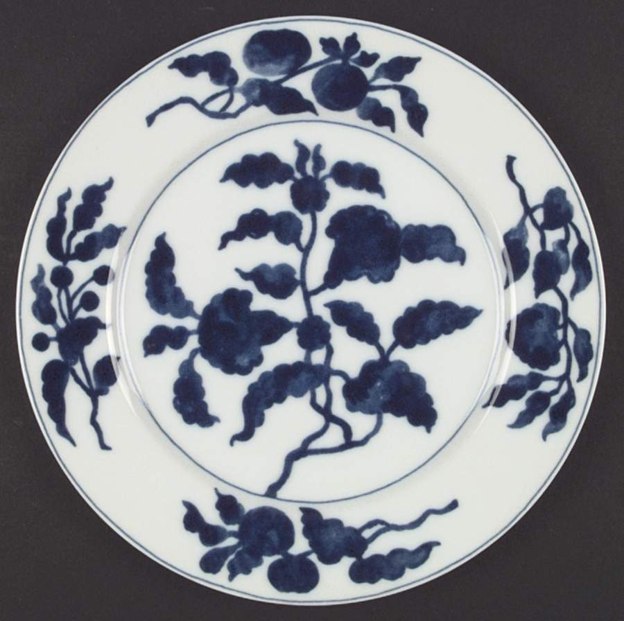 Floral Indigo Dinner Plate by Fitz & Floyd-1