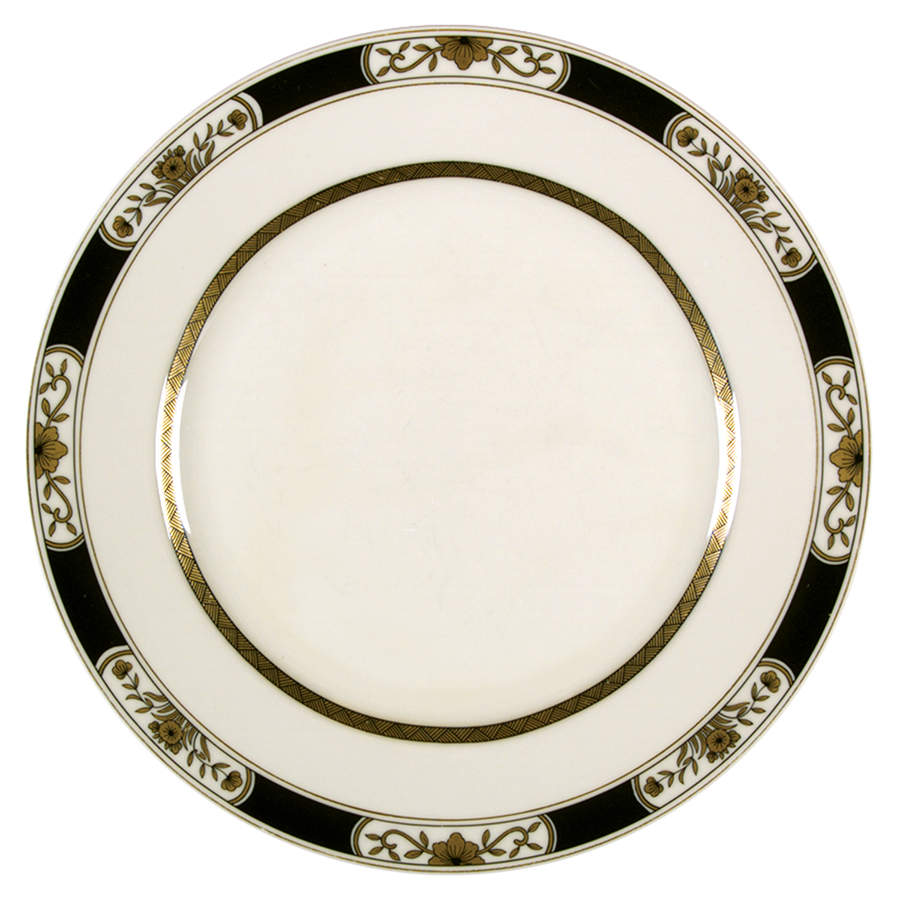 Fleur Orientale Black Dinner Plate by Fitz & Floyd-1
