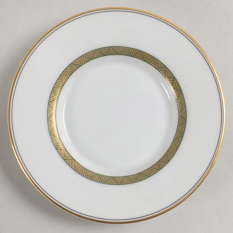 Fleur Orientale Green Saucer for Demitasse Cup by Fitz and Floyd-1
