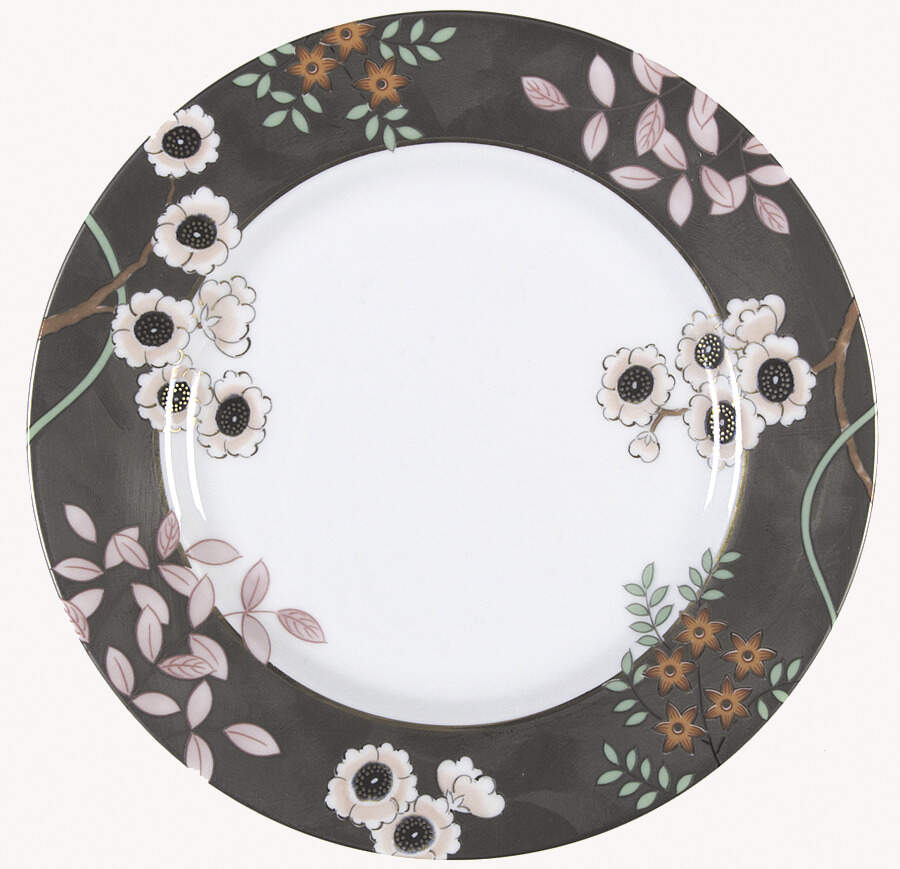 Fleurs Platinees Salad Plate by Fitz & Floyd-1