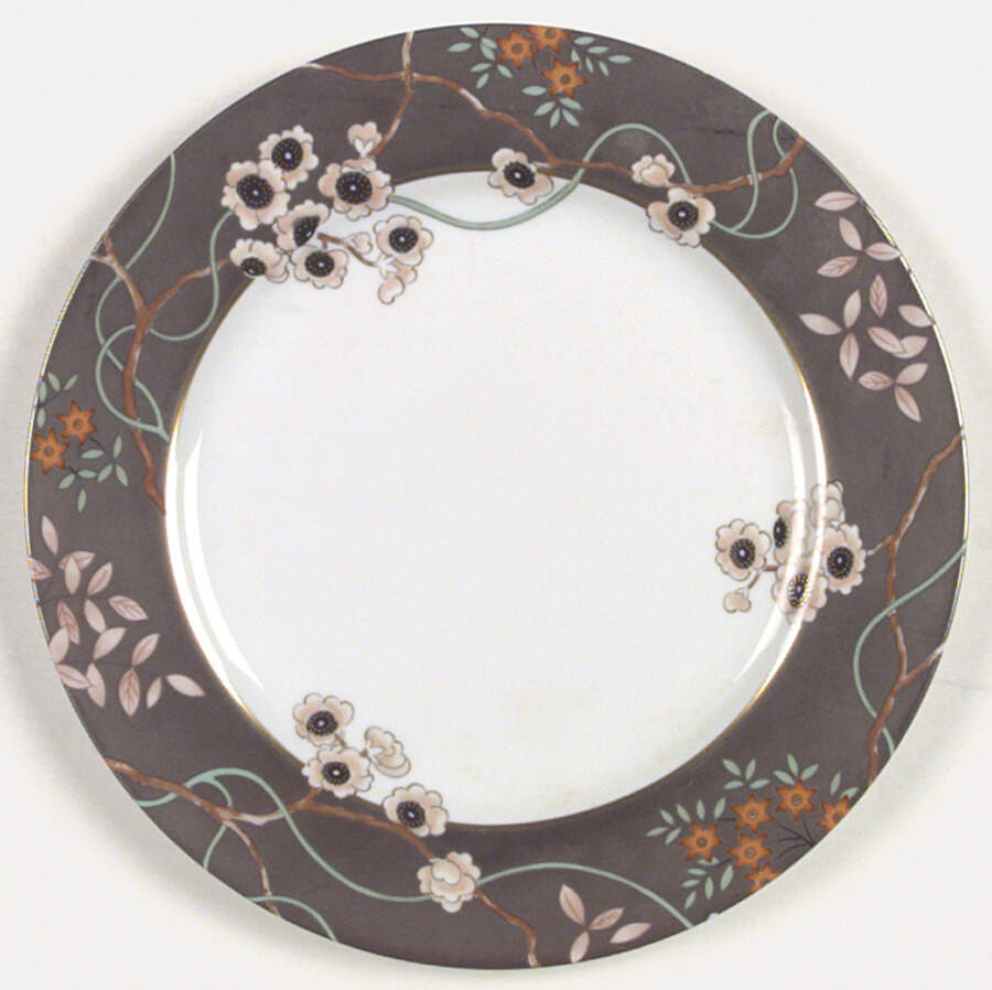Fleurs Platinees Dinner Plate by Fitz & Floyd-1