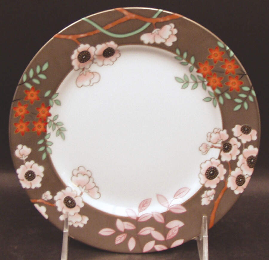 Fleurs Platinees Bread & Butter Plate by Fitz & Floyd-1