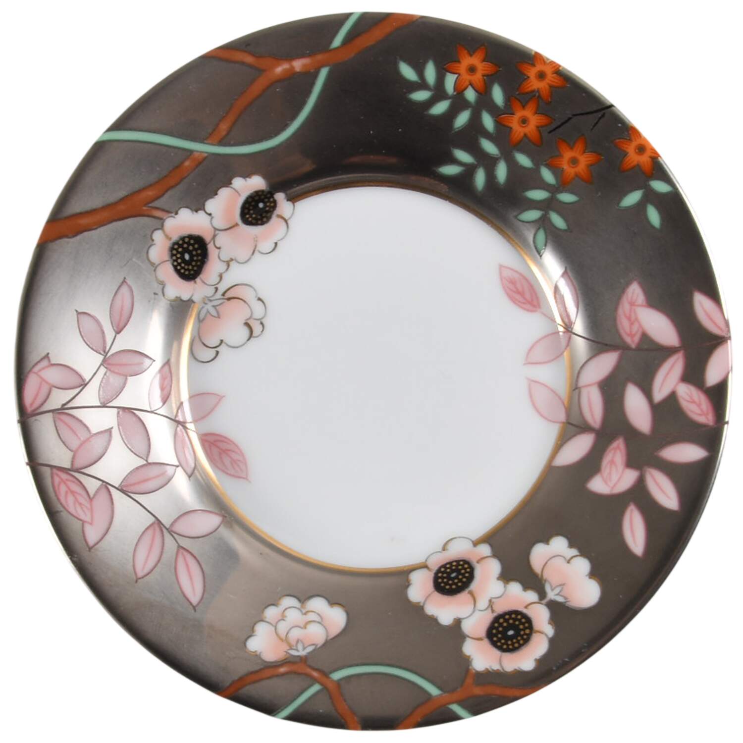 Fleurs Platinees Saucer by Fitz & Floyd-1