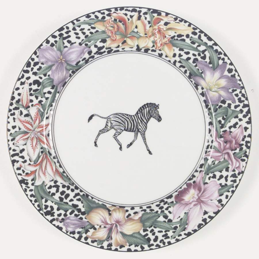 Fleurs Safari (With Animals) Dinner Plate by Fitz & Floyd-1