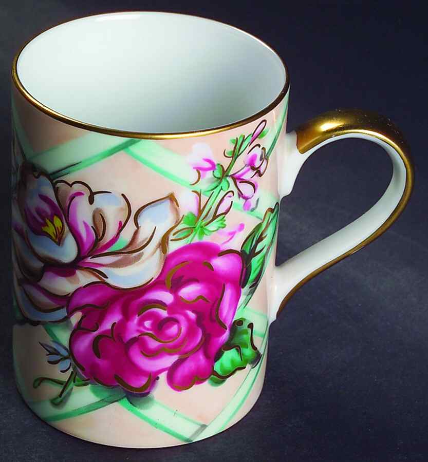 Floral Treillage Mug by Fitz and Floyd-1