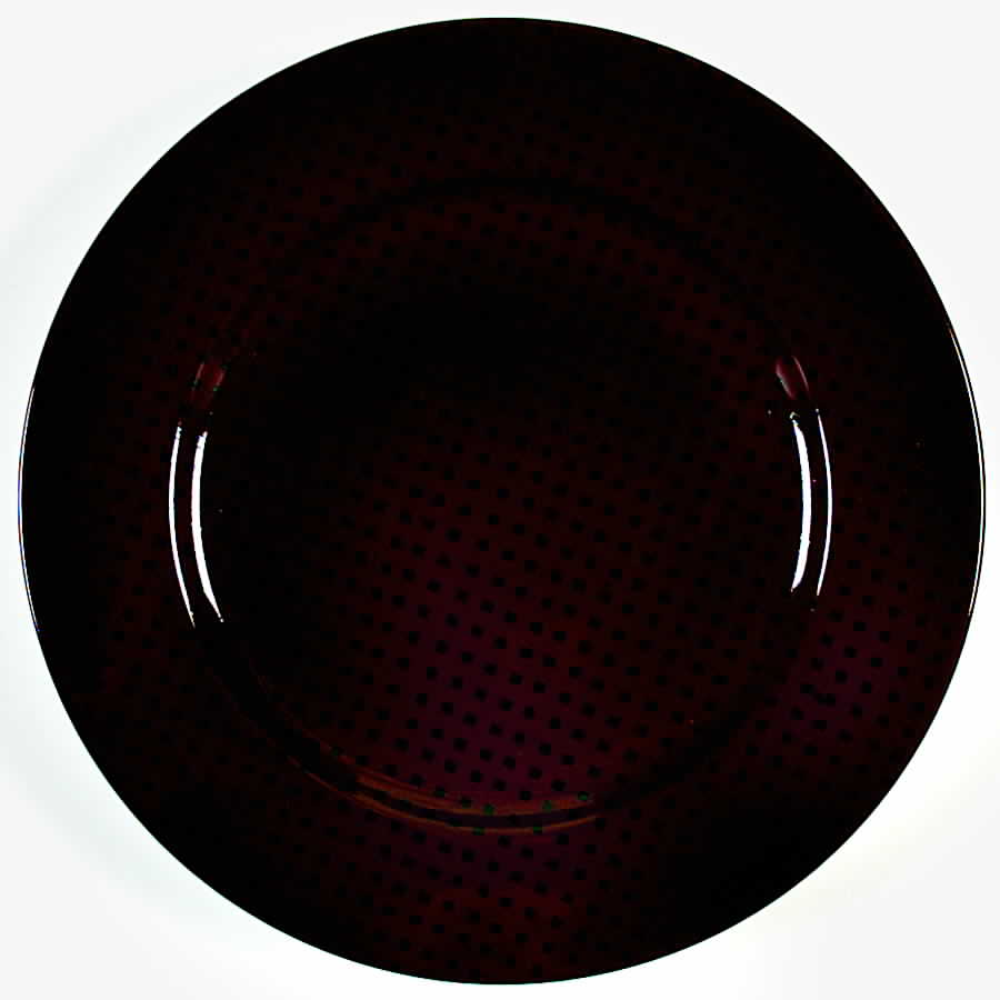 Foulard (Black Diamonds on Wine) Salad Plate by Fitz & Floyd-1