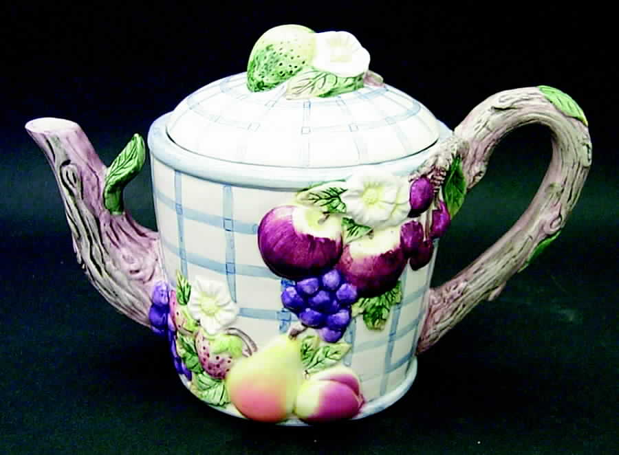 Fruit Arbor Teapot & Lid by Fitz & Floyd-1