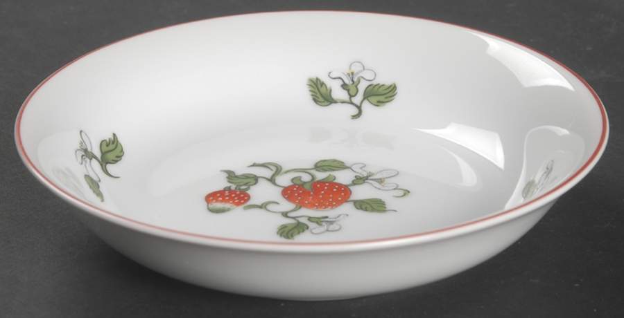 Fraise De Bois Fruit/Dessert (Sauce) Bowl by Fitz & Floyd-1
