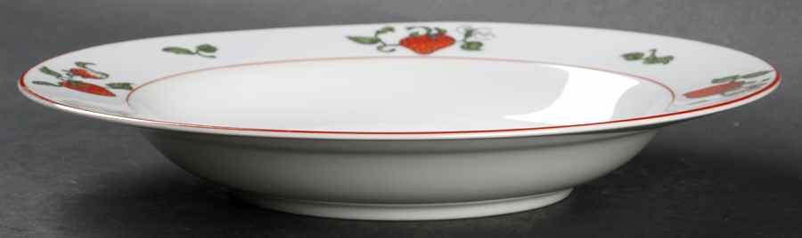 Fraise De Bois Rim Soup Bowl by Fitz & Floyd-1