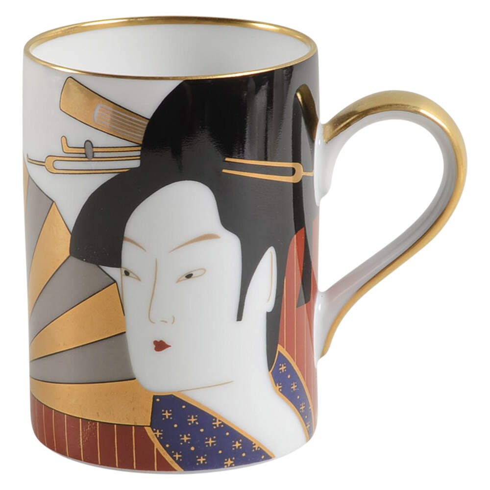Geisha (Dark Tones) Mug by Fitz & Floyd-1