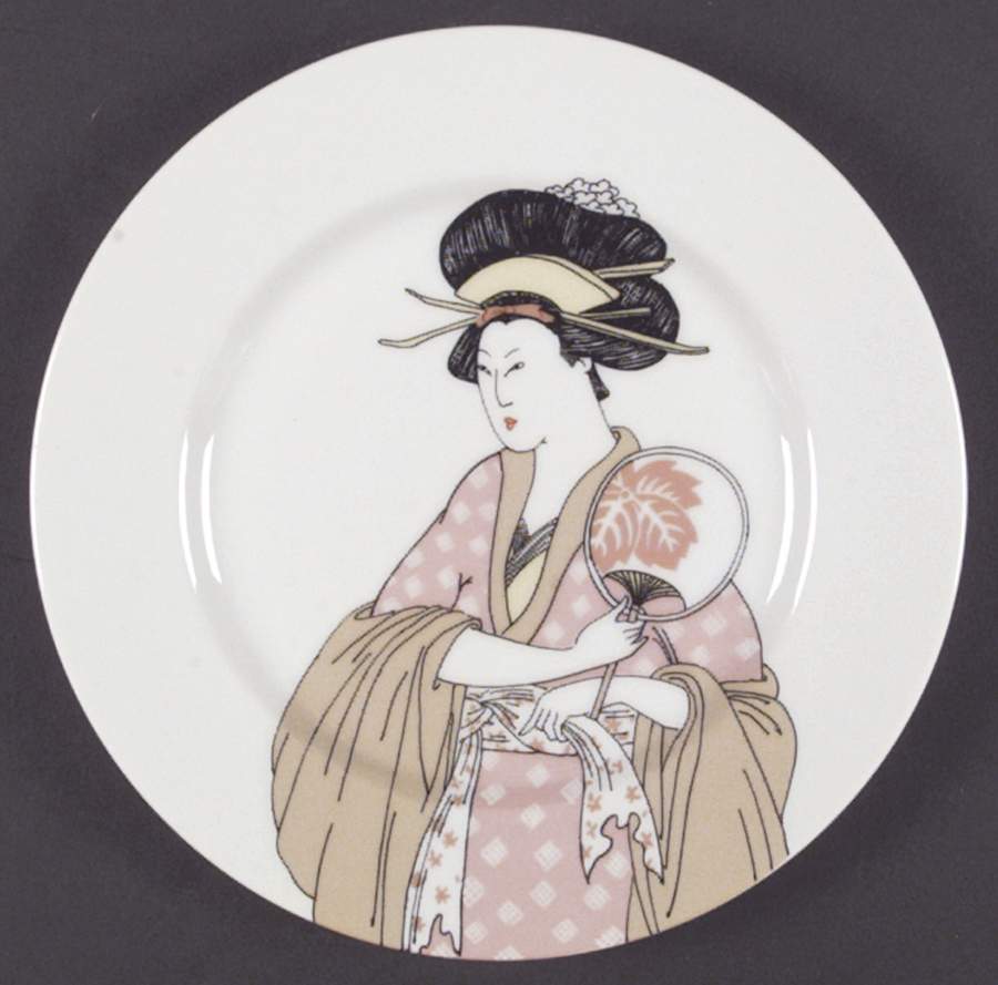 Geisha (Light Tones) Salad Plate by Fitz & Floyd-1