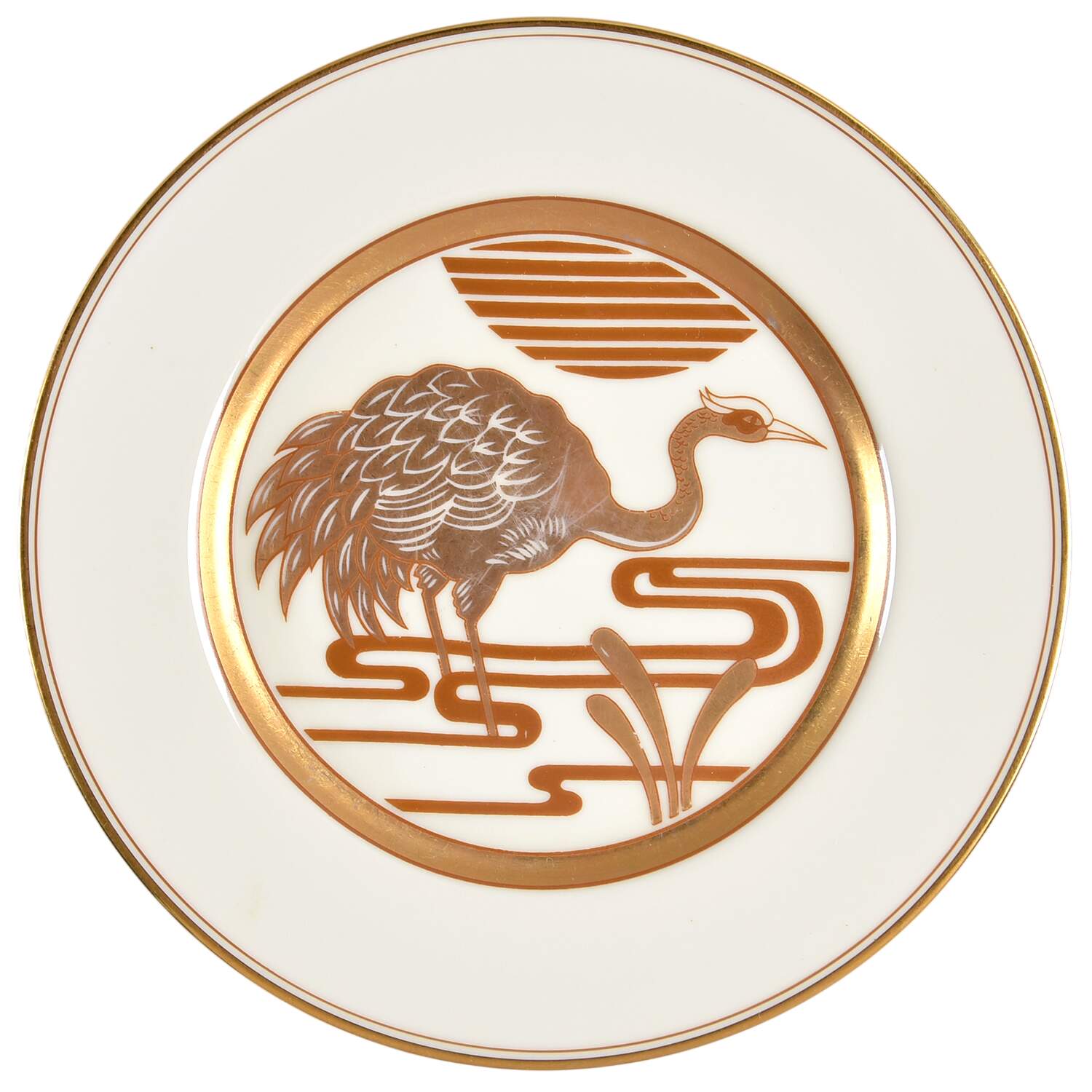 Golden Heron Salad Plate by Fitz & Floyd-1