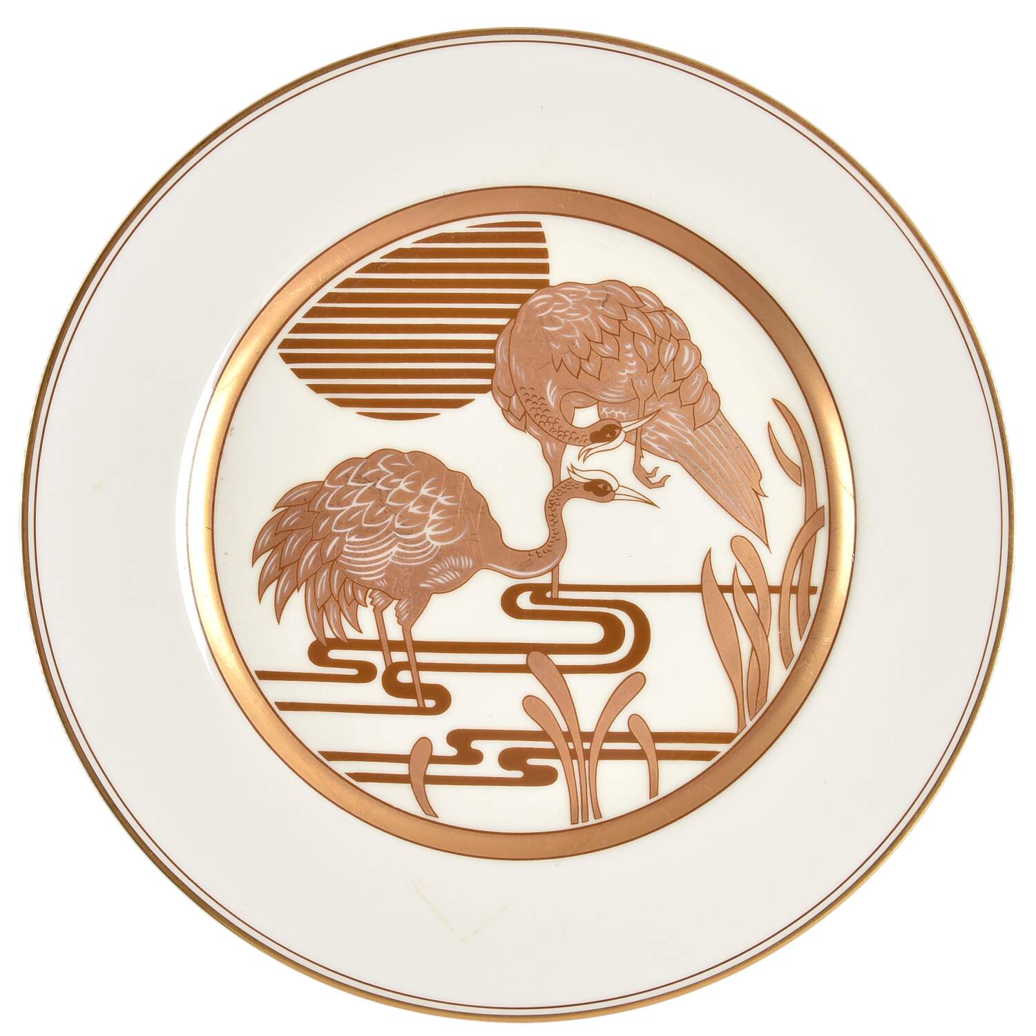 Golden Heron Dinner Plate by Fitz & Floyd-1