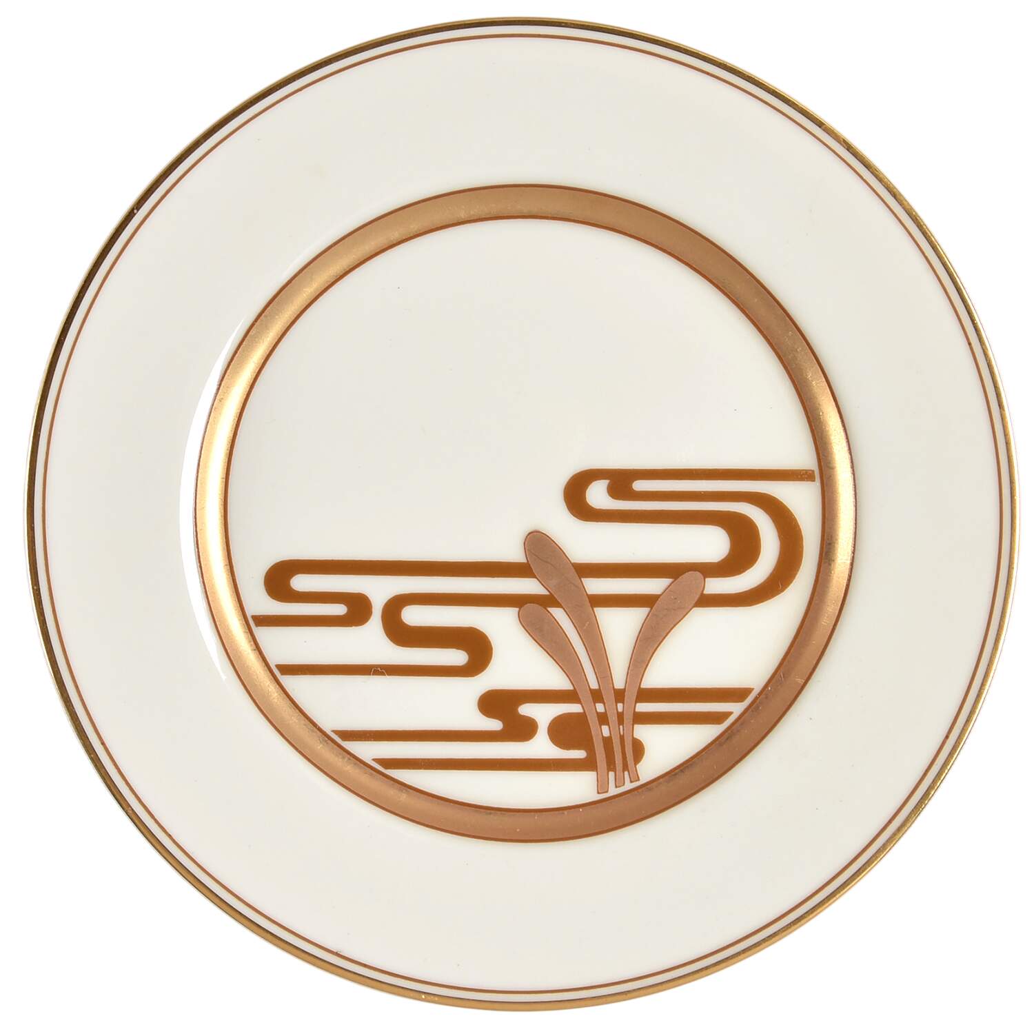 Golden Heron Bread & Butter Plate by Fitz & Floyd-1
