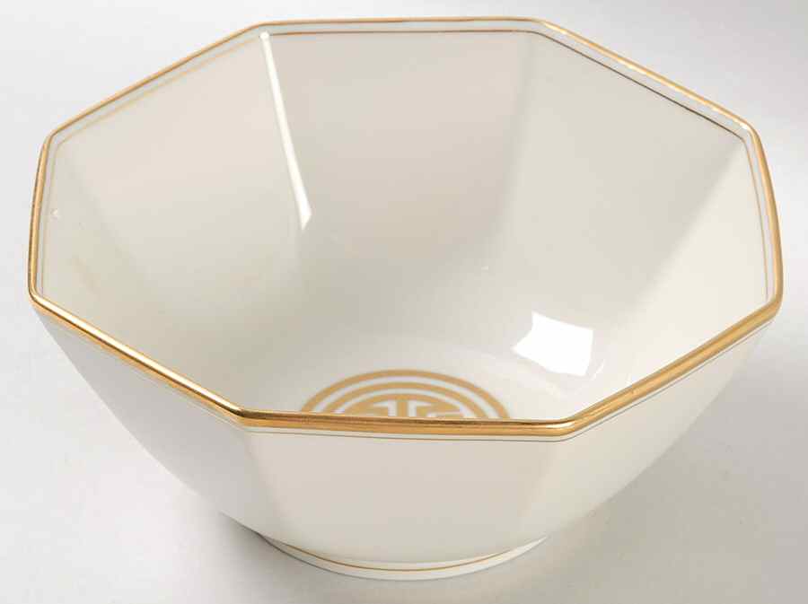 Gold Mandarin Crest 6" Octagonal Vegetable Bowl by Fitz & Floyd-1