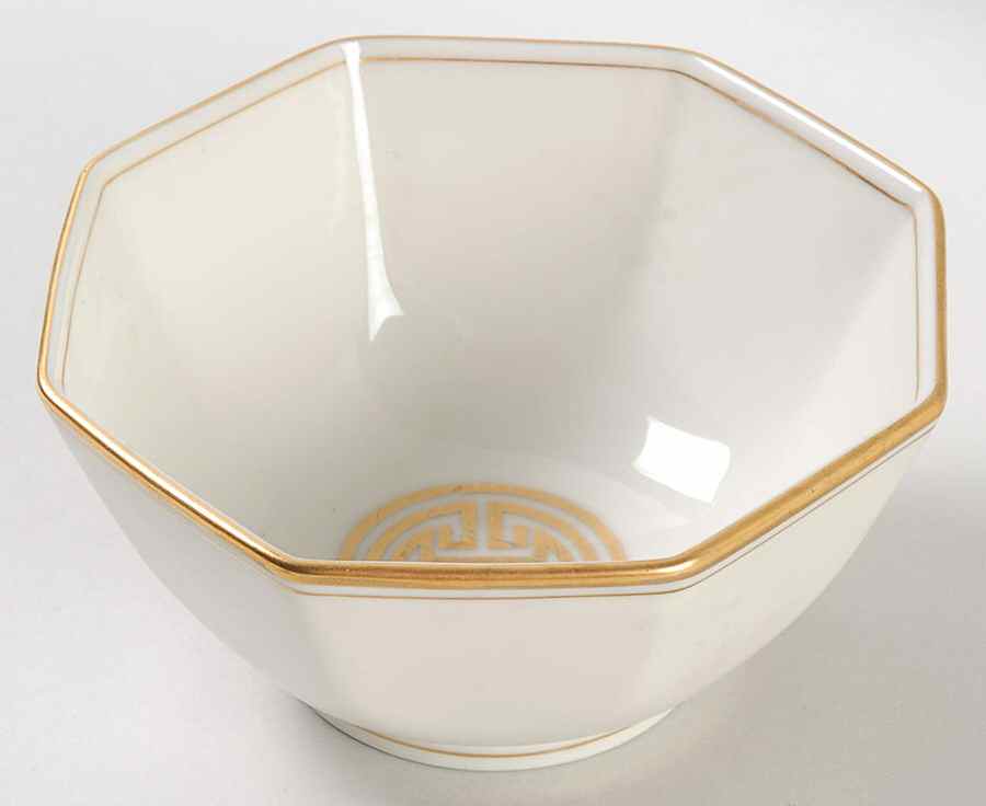 Gold Mandarin Crest 5" Octagonal Vegetable Bowl by Fitz & Floyd-1