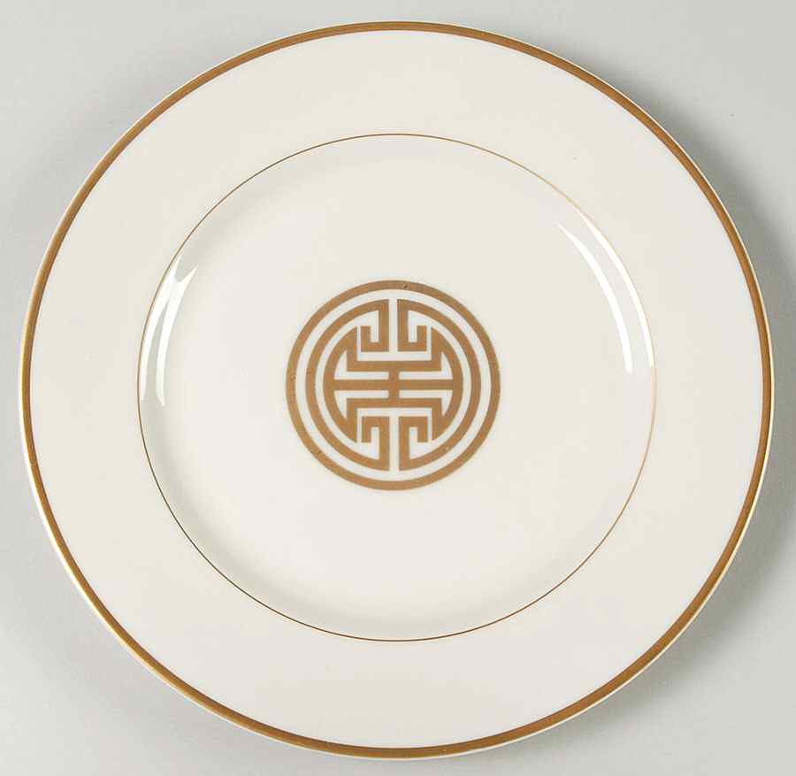 Gold Mandarin Crest Salad Plate by Fitz & Floyd-1