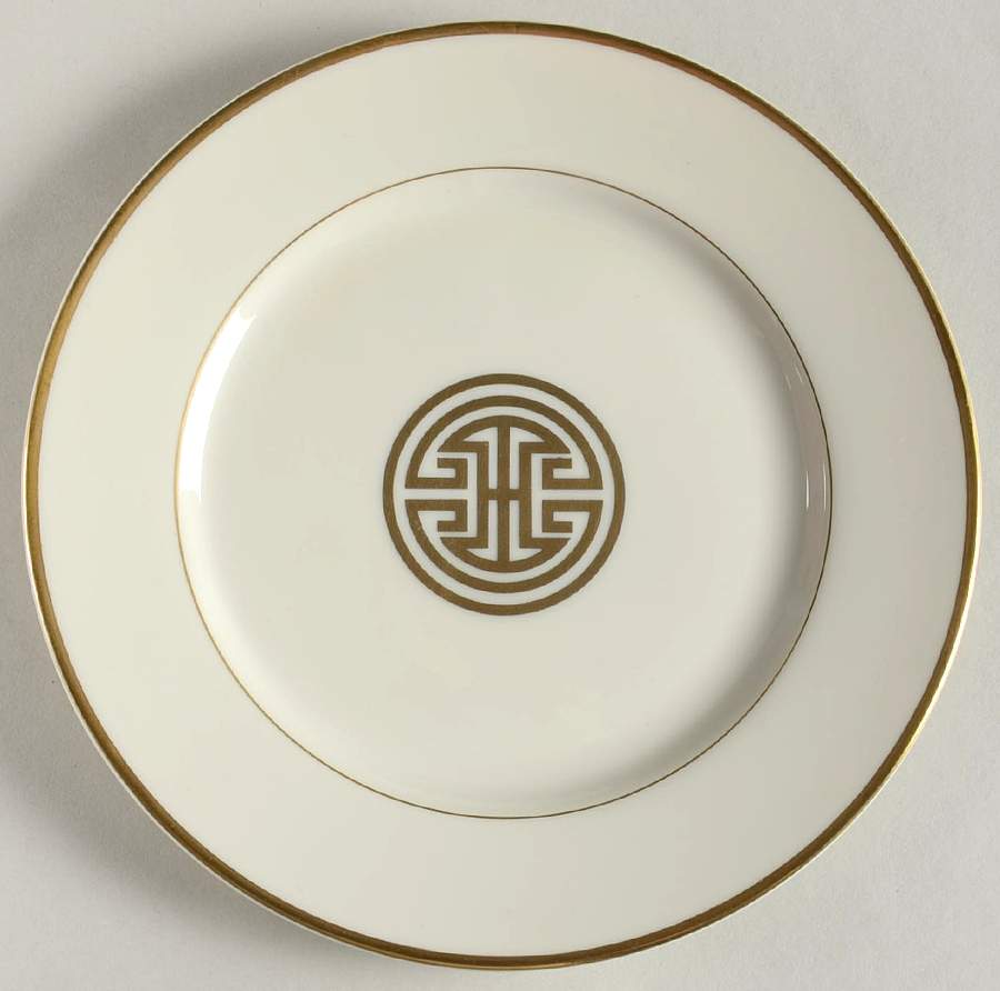 Gold Mandarin Crest Bread & Butter Plate by Fitz & Floyd-1