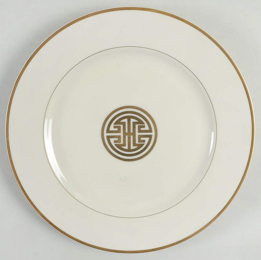 Gold Mandarin Crest Dinner Plate by Fitz & Floyd-1