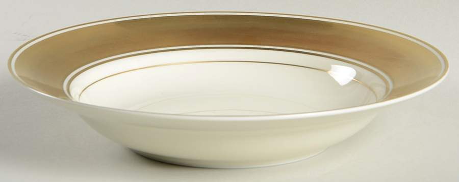 Gold Rondelet Large Rim Soup Bowl by Fitz & Floyd-1