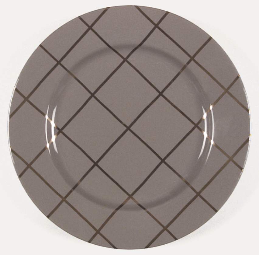 Golden Window Pane (Brown) Salad Plate by Fitz & Floyd-1
