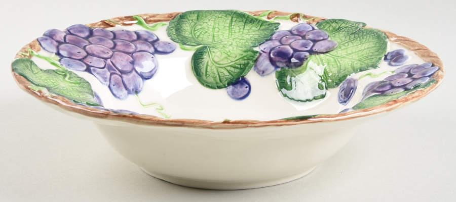 Grape Arbor Rim Soup Bowl by Fitz & Floyd-1