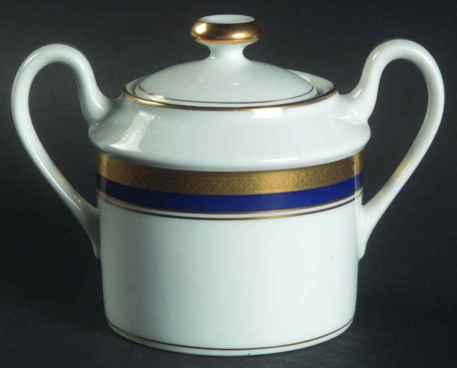 Hanover Sugar Bowl & Lid by Fitz & Floyd-1