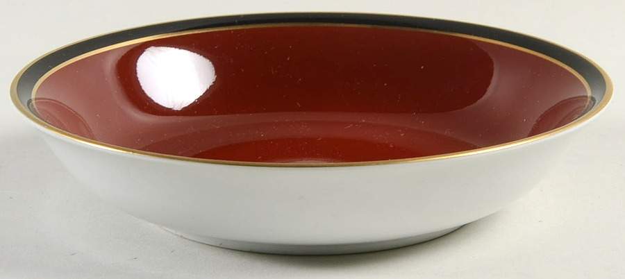 Hattori Cinnabar Fruit/Dessert (Sauce) Bowl by Fitz & Floyd-1