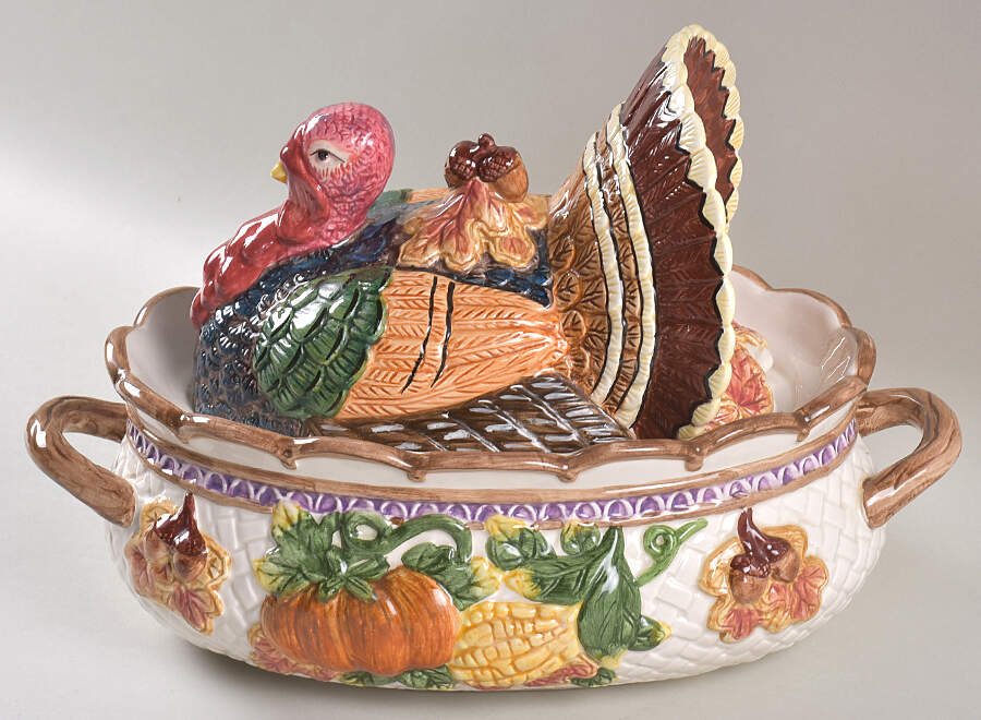 Harvest Time Oval Tureen & Lid by Fitz & Floyd-1