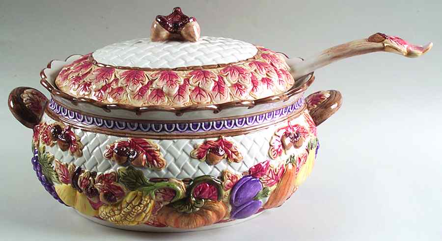 Harvest Time Tureen & Lid w/Ladle by Fitz & Floyd-1