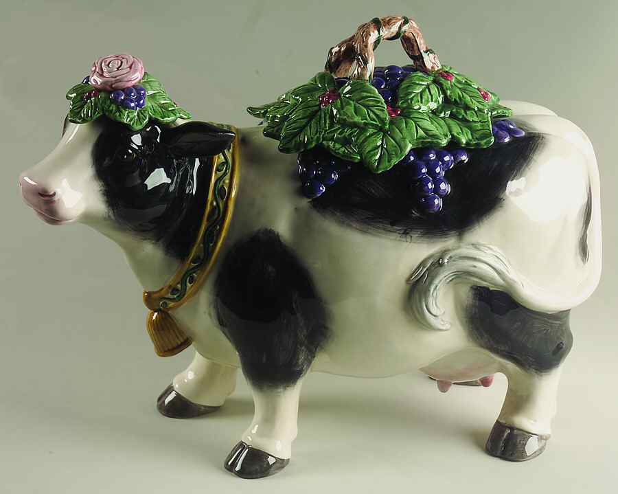 Heidi Holstein Giftware Cookie Jar & Lid by Fitz & Floyd-1