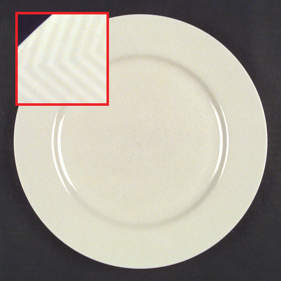 Herringbone (Fawn Brown on Buff) Dinner Plate by Fitz & Floyd-1