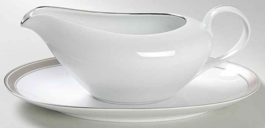 Highland Park Gravy Boat & Underplate by Fitz & Floyd-1