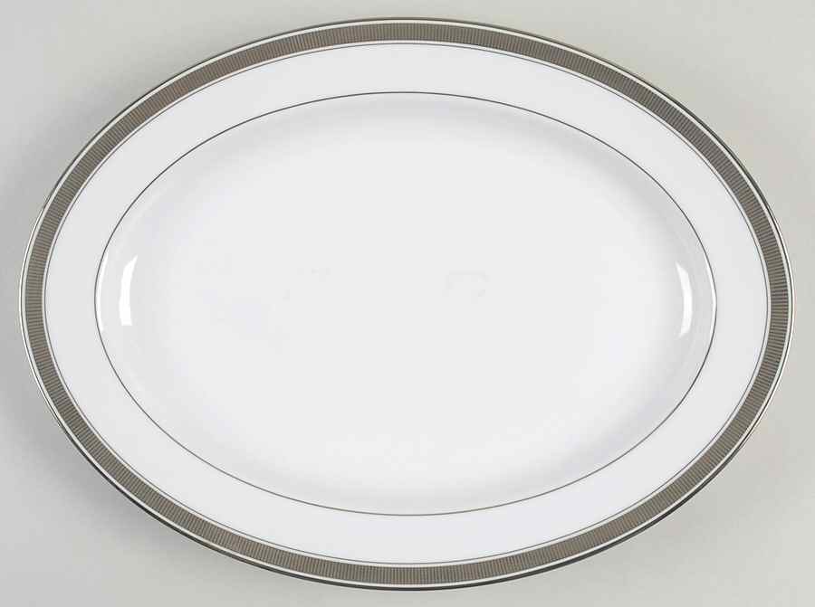 Highland Park 14" Oval Serving Platter by Fitz & Floyd-1