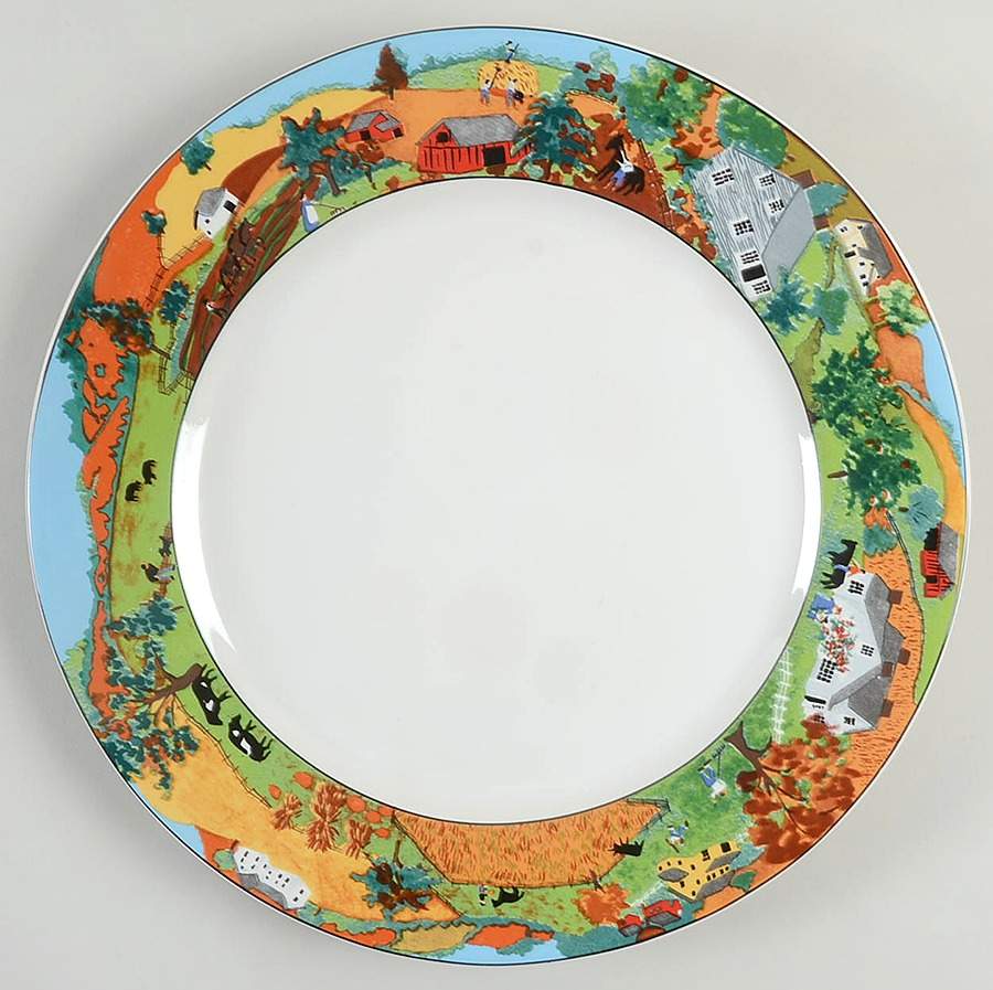 Homestead 12" Chop Plate (Round Platter) by Fitz & Floyd-1