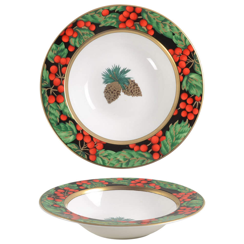 Holiday Pine Soup/Cereal Bowl by Fitz & Floyd-1