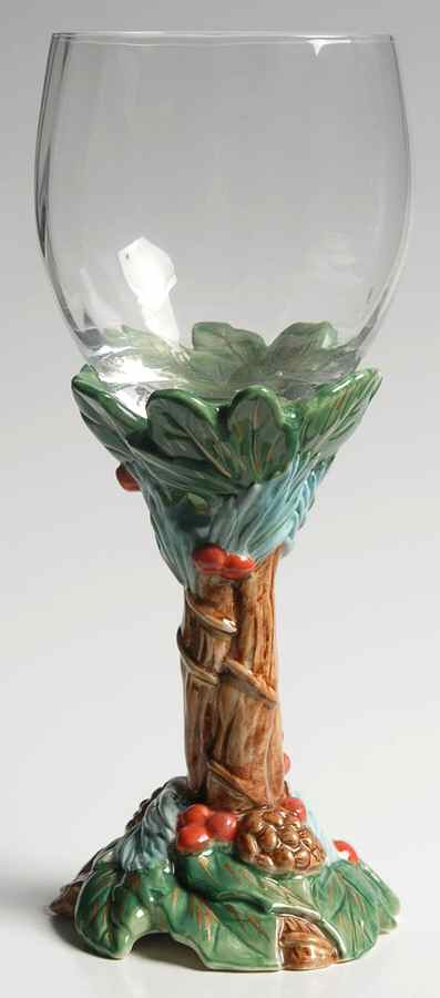 Holiday Pine Glassware Wine by Fitz and Floyd-1