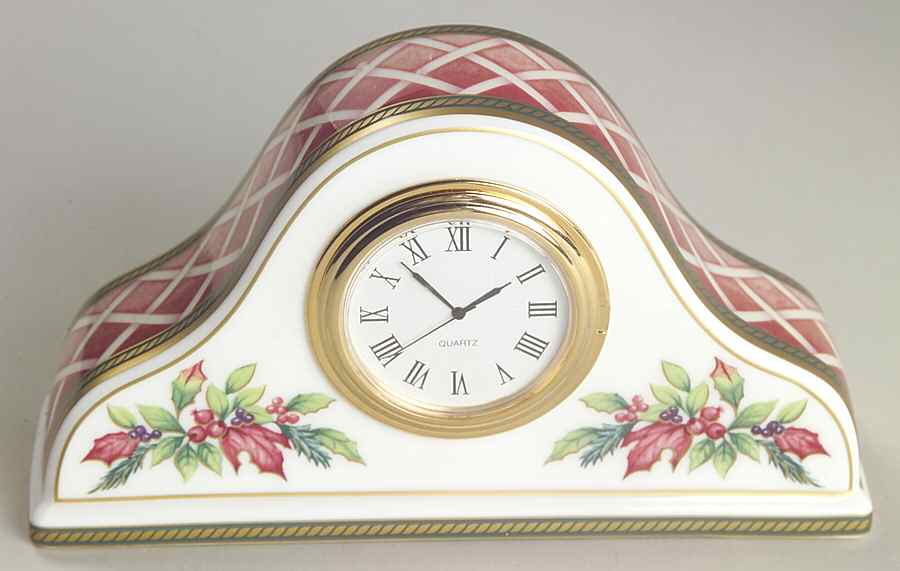 Winter Holiday Mantel Clock by Fitz & Floyd-1