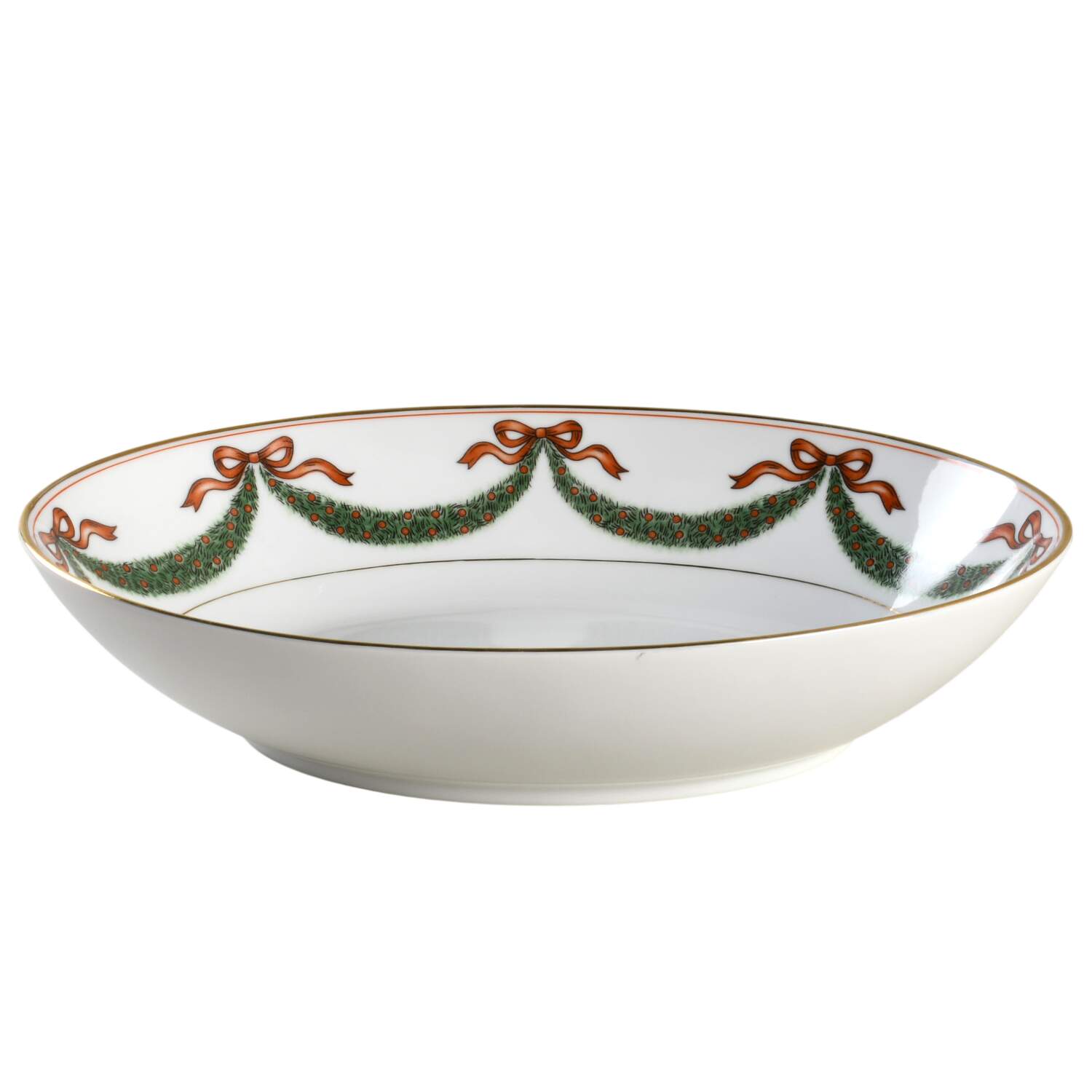 Holiday Splendor 10" Oval Vegetable Bowl by Fitz & Floyd-1