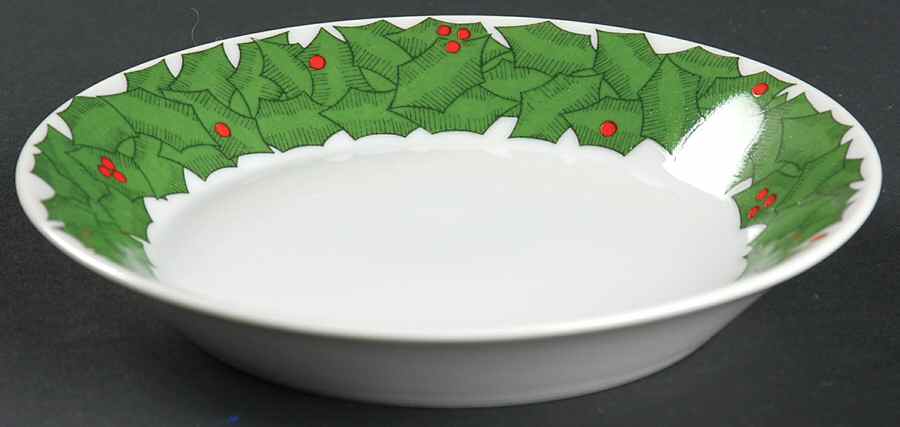 Holly Wreath Saucer by Fitz & Floyd-1