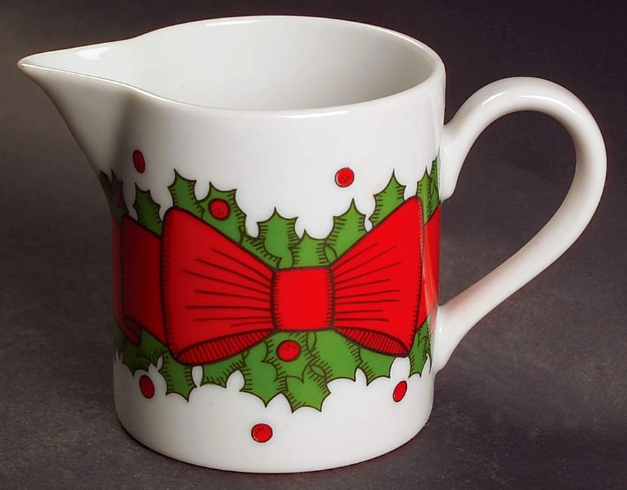 Holly Wreath Creamer by Fitz & Floyd-1