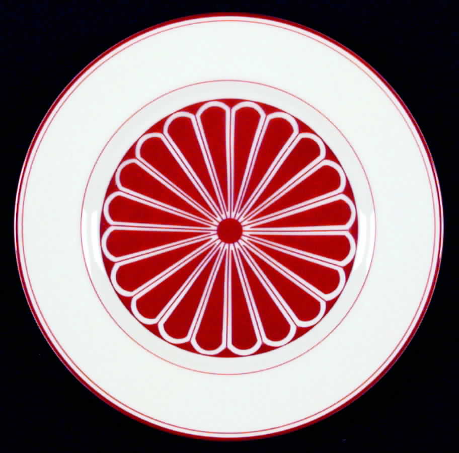 Imperial Crest Red Salad Plate by Fitz & Floyd-1