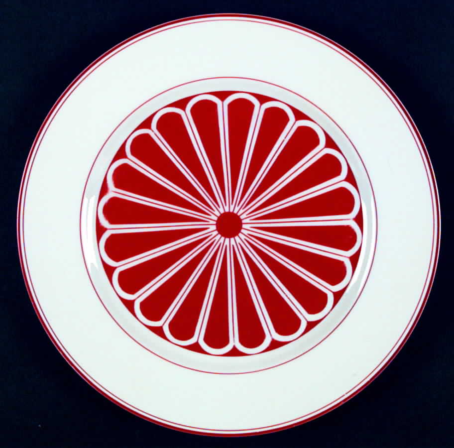 Imperial Crest Red Dinner Plate by Fitz & Floyd-1