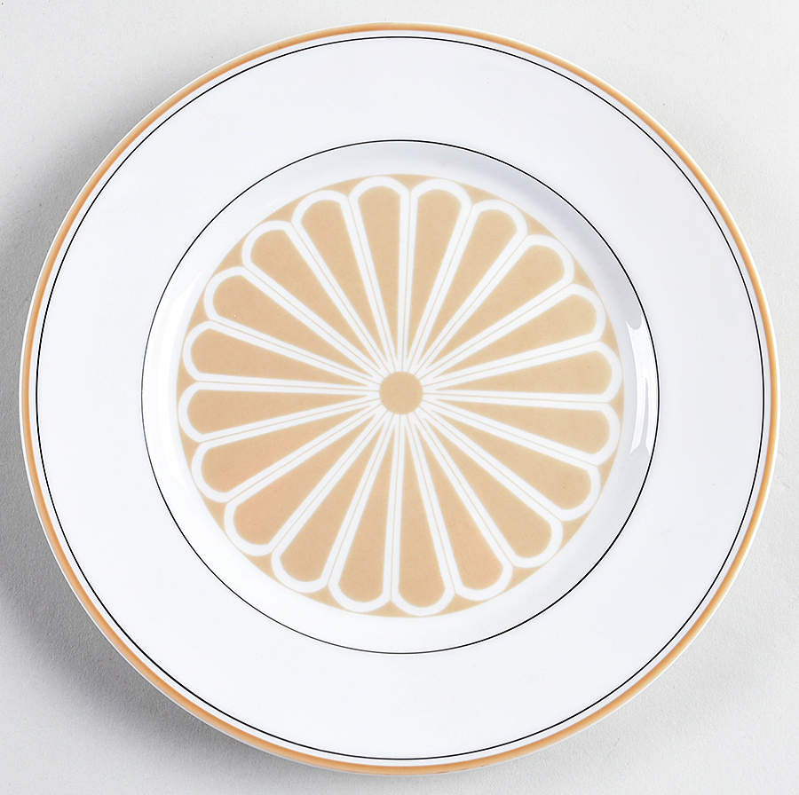 Imperial Crest Taupe Salad Plate by Fitz & Floyd-1