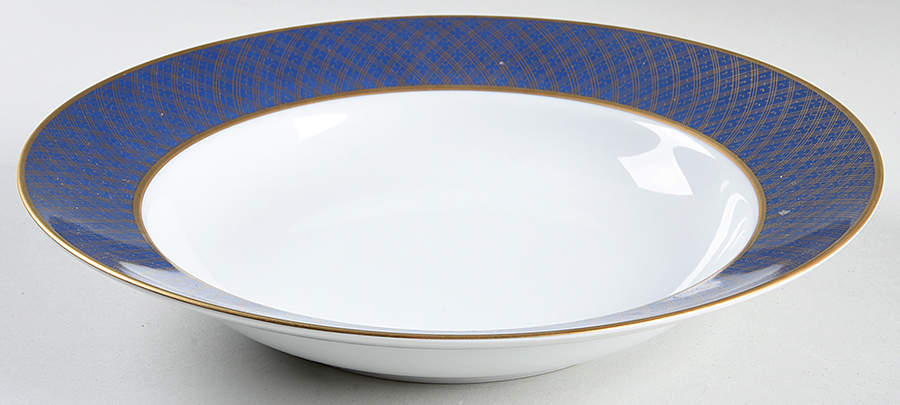Imperial Dynasty Blue Large Rim Soup Bowl by Fitz & Floyd-1
